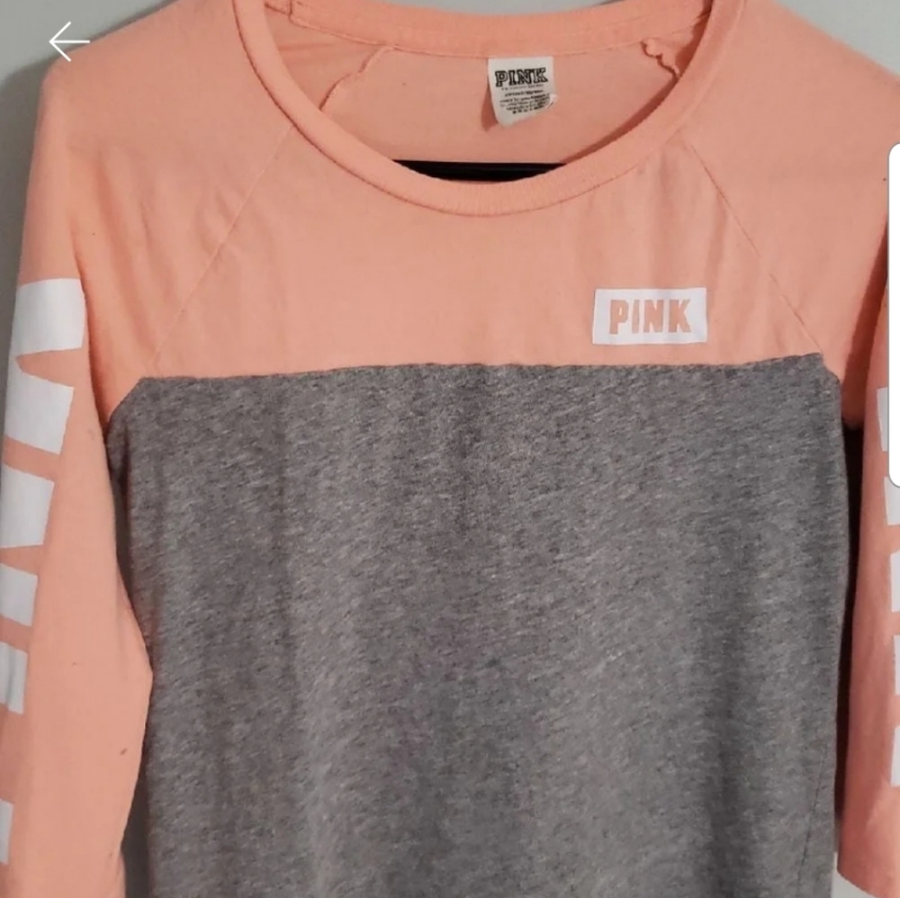 PINK quarter sleeve tshirt